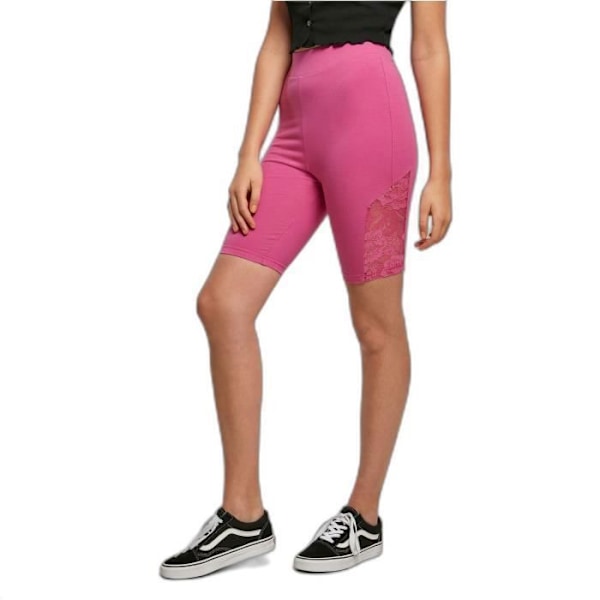 Urban Classics cykelshorts med hög midja för kvinnor - lila - M Lila XS