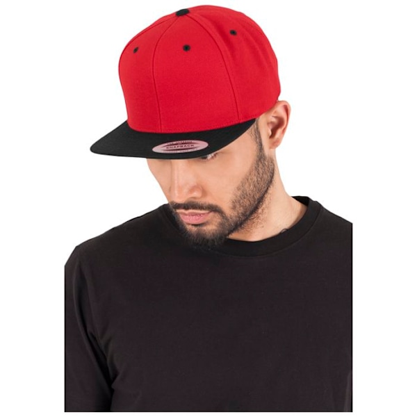 Casquette Snapback - Flexfit - Classic 2-Tone - Sort/Lilla - 6 Paneler - Klassisk Stil sort/lilla