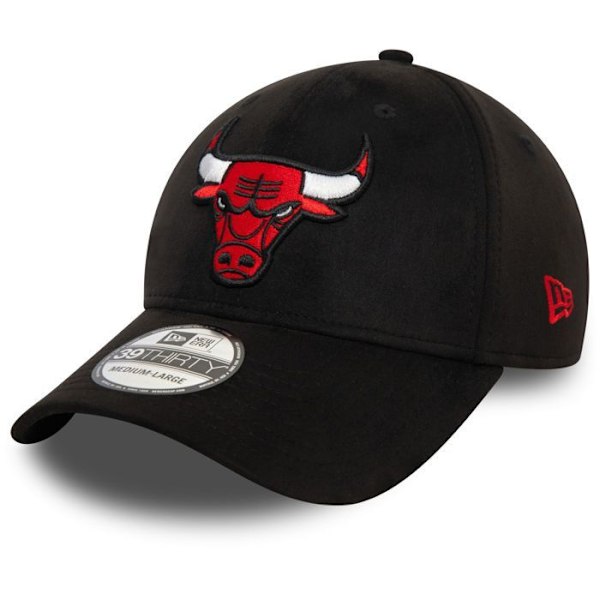 Baseball-lippis - New Era - Chicago Bulls 39Thirty - Musta/Punainen - Korkealaatuinen kangas - Unisex svart röd M/L