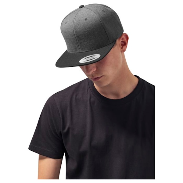 Snapback-lippis - Flexfit - Klassinen 2-sävy - Musta/Violetti - 6 Paneelia - Klassinen Tyyli sort/lilla