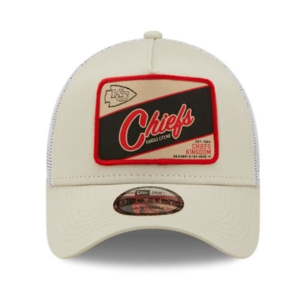 Uuden aikakauden A-Frame Trucker-lakki - Kansas City Chiefs kivi vaalea