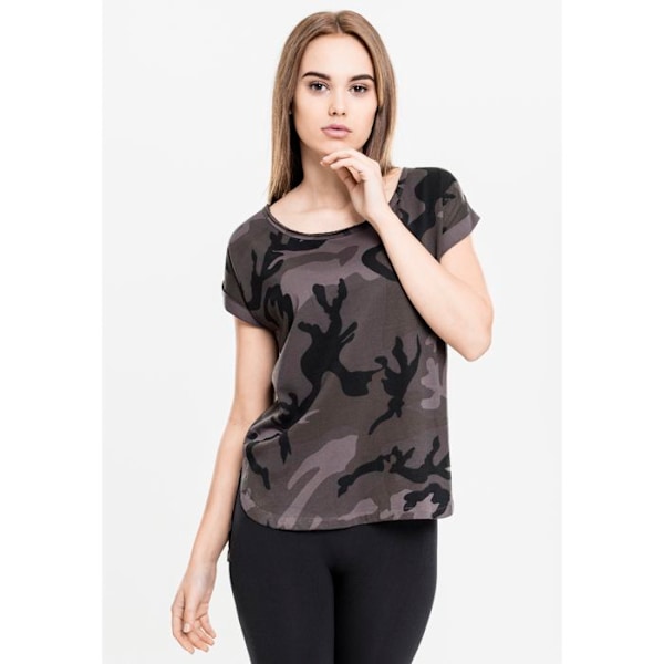 Naisten T-paita - Urban Classic - Ba muotoinen - Väri harmaa - Lyhyet hihat - Loose-malli svart M