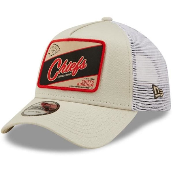 Uuden aikakauden A-Frame Trucker-lakki - Kansas City Chiefs kivi vaalea