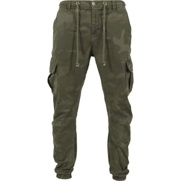 Cargo joggingsbyxor - Urban Classics - Kamouflage oliv - Andningsbar - Herr - Berg Grön M