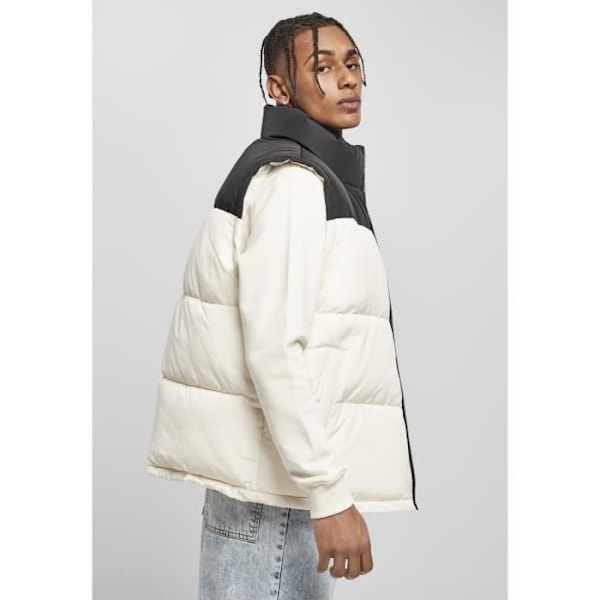 Veste Urban Classics blok puffer - sort/hvid Sort hvid L