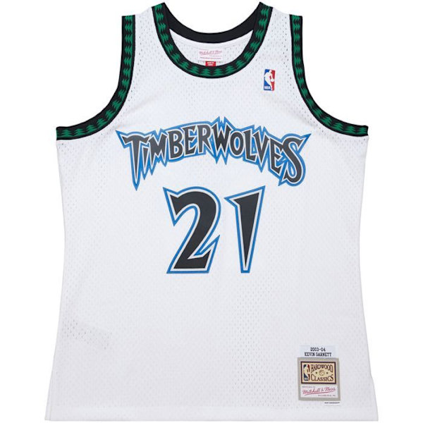 M&N Swingman Tröja Minnesota Timberwolves Kevin Garnett Vit XXL