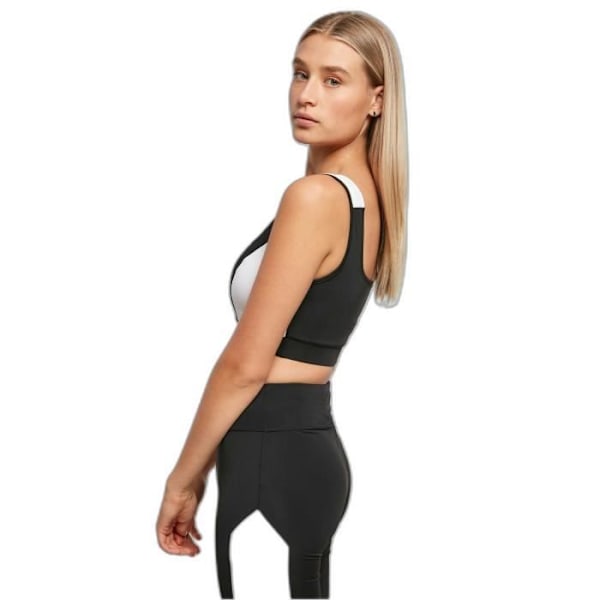 Naisten Brassière Urban Classics Color Block - musta/valkoinen - S Musta valkoinen S