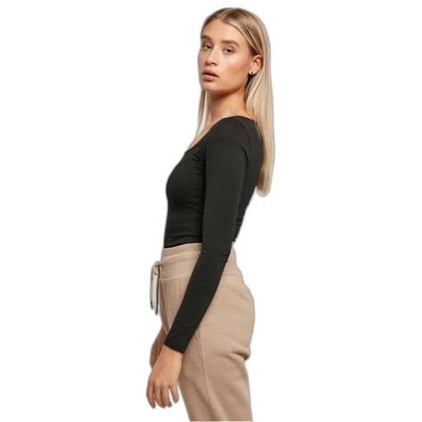 Urban Classics Organic pitkähihainen toppi naisille - musta - XL Svart XL