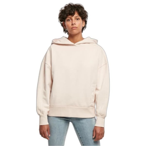 Urban Classics Heavy Terry Garment Dye Hoodie för kvinnor - Rosa - S Rosa S