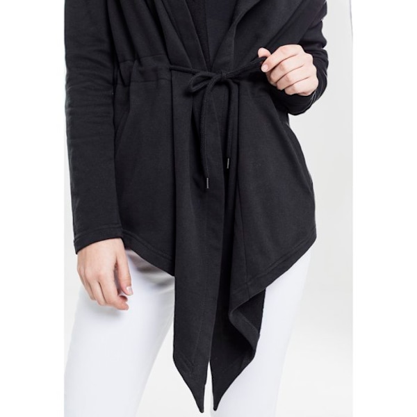Cardigan til kvinder - Urban Classic - Basic - 2 lommer - Snøre - Molleton 300g/m² svart M