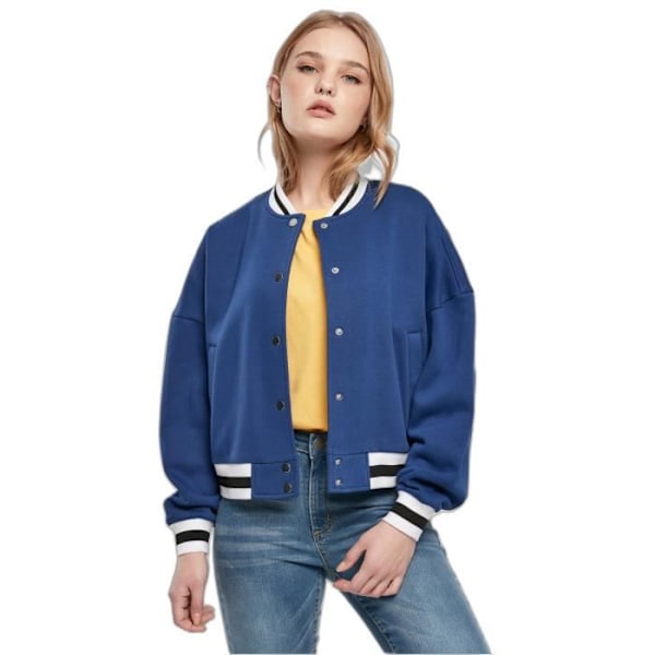 Blouson oversize dame Urban Classics College - blå - M