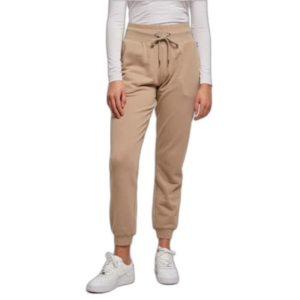 Jogging med høj talje til kvinder Urban Classics Organic GT - lys brun - 4XL Ljusbrun XXXXL