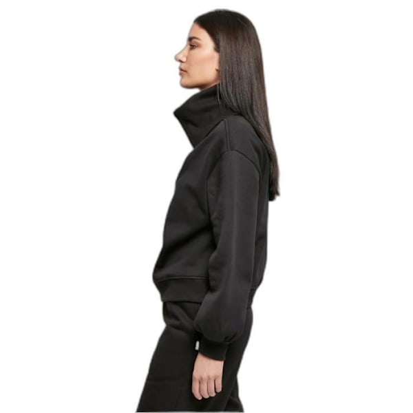 Urban Classics Ylisuurennettu korkeakauluksinen naisten pulloveri - musta - XS sort XS