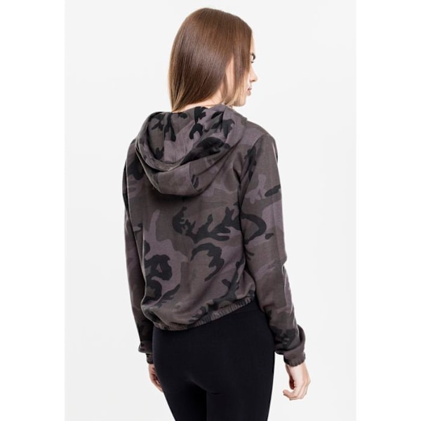 Huppari - Urban Classics - Vaaleanpunainen kamouflage - Pitkät hihat - Puuvilla - Lyhyt svart S