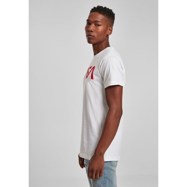T-shirt - Mister Tee - orme - Hvid - Korte ærmer - Klassisk krave Vit XS