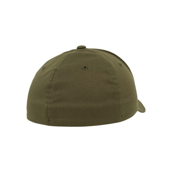 Casquette - Urban Classics - Flexfit Wooly Combed - Mörk Olive - Unisex - Höst/Vinter olivgrön S / M