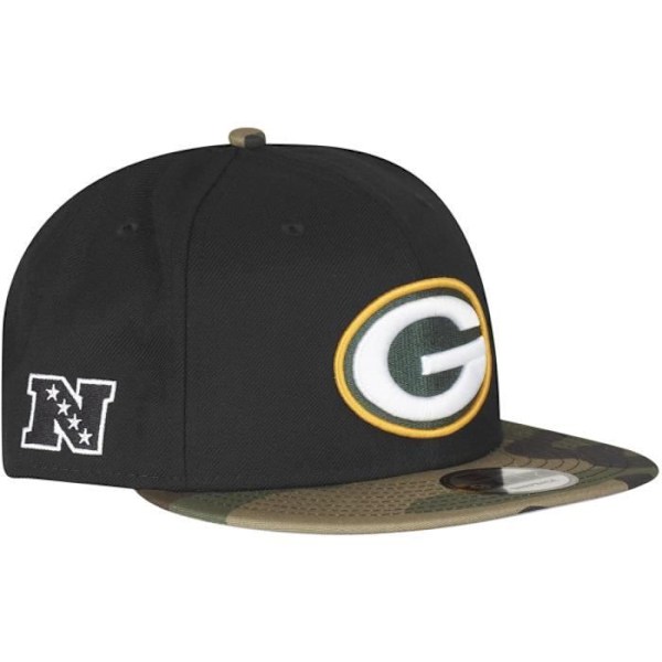 Casquette 9FIFTY - New Era - Green Bay Packers - Svart Camo - One Size - Höst/Vinter svart kamouflage