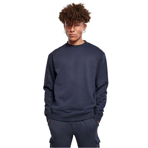 Sweatshirt - Urban Classics - Rundhals - Stora storlekar - Långa ärmar - Unisex midnattsblå XXXXXL