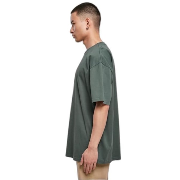 T-paita oversize Urban Classics Heavy Garment Dye - tummanvihreä - S Grön flaska M
