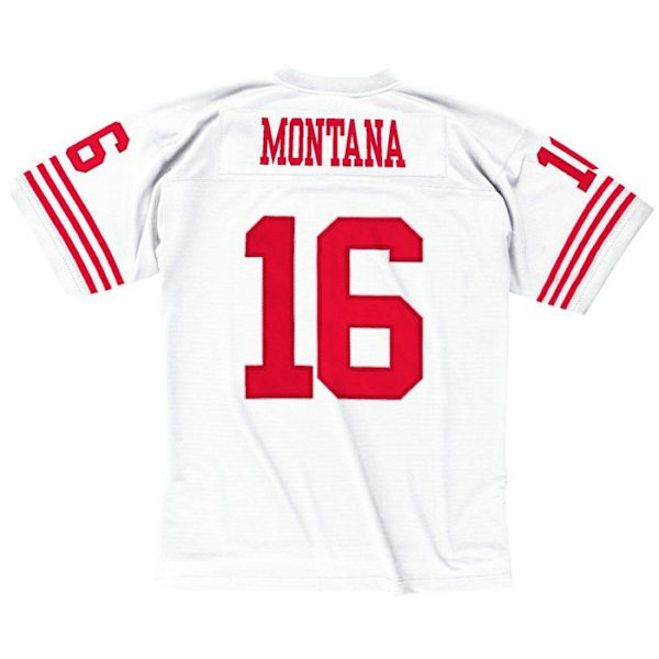 NFL Perintö Paita - San Francisco 49ers 1990 Joe Montana Vit jag