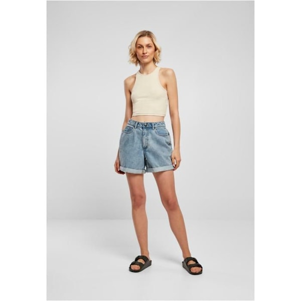 Dameblus - URBAN CLASSICS - Cropped GT - Tætsiddende - Offwhite - Behagelig äggskal XXXXXL