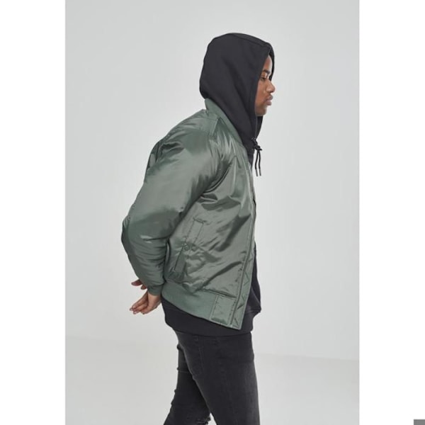 Jakke - Urban Classics - Basic Bomber Jakke - Olive farve - Unisex - Voksen oliv S
