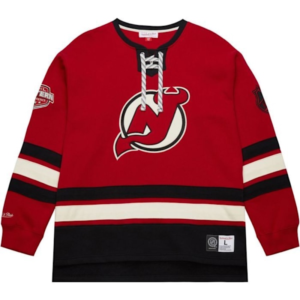 M&N New Jersey Devils NHL Snörad Heritage Hoody Röd jag