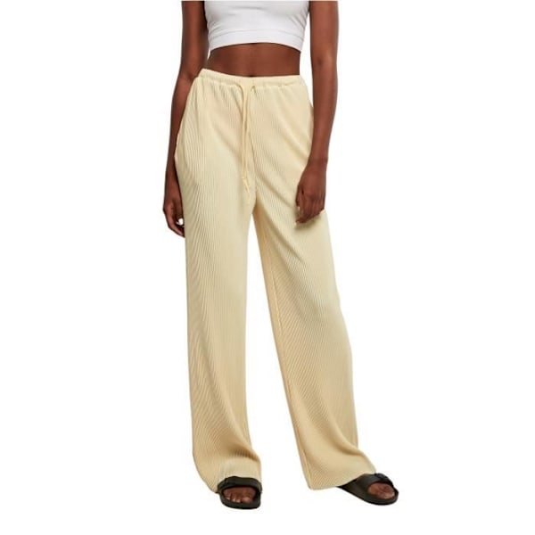 Pantalon plissé dame Urban Classics GT - jaune - 4XL