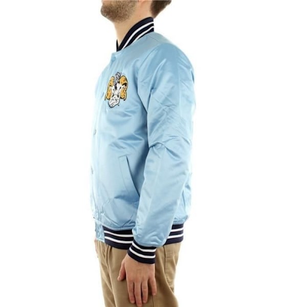 VESTE MAND MITCHELL & NESS HEAVYWEIGHT JACKET UNIVERSITY OF NORTH CAROLINA Blå jag