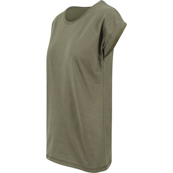 T-shirt dam - Urban Classic - Förlängd - Färg oliv - Lång passform - 100% bomull oliv XL
