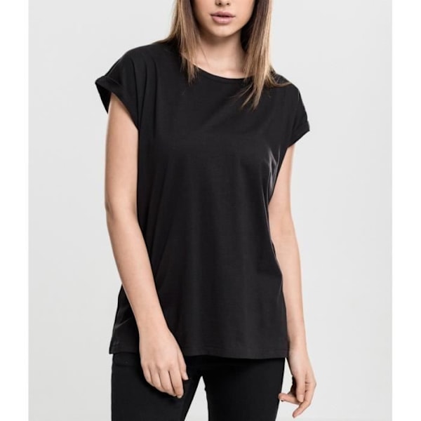 Naisten T-paita - Urban Classics - LAJNEN OPASTETTU - Lyhyet Hihat - Pyöreä Kaula-aukko - Musta sort XXXXXL