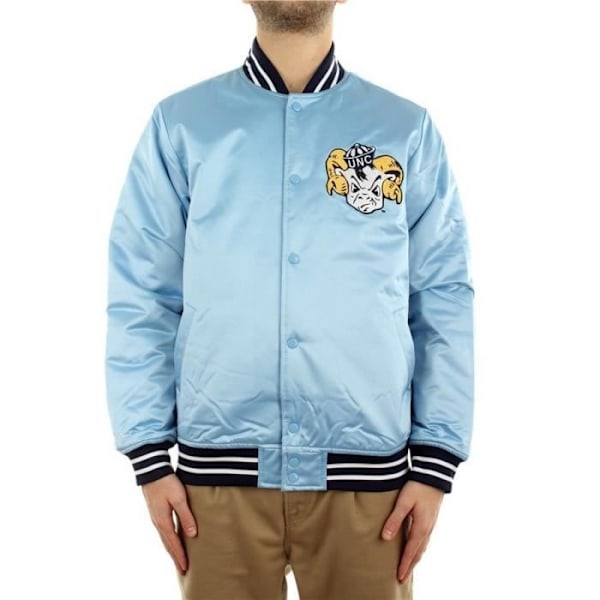HERRJACKA MITCHELL & NESS HEAVYWEIGHT JACKA UNIVERSITY OF NORTH CAROLINA Blå S