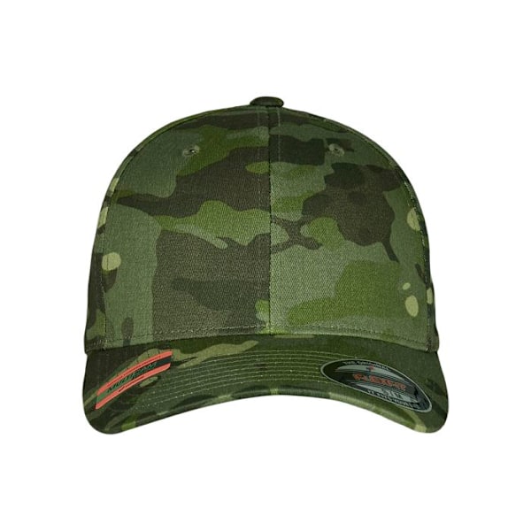 Keps - Brandit - Multicam Tropical - 98% Bomull - Böjd skärm - Perforerade hål Grön S / M