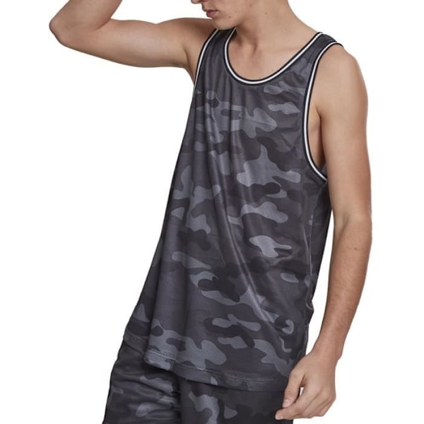 Débardeur - Urban Classics - MESH - Grå - Camouflage - 100% Polyester grå M