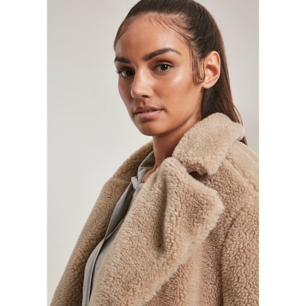 Parka til kvinder - Urban Classic - Oversized - Beige - Sherpa - Multisport æggeskal XS