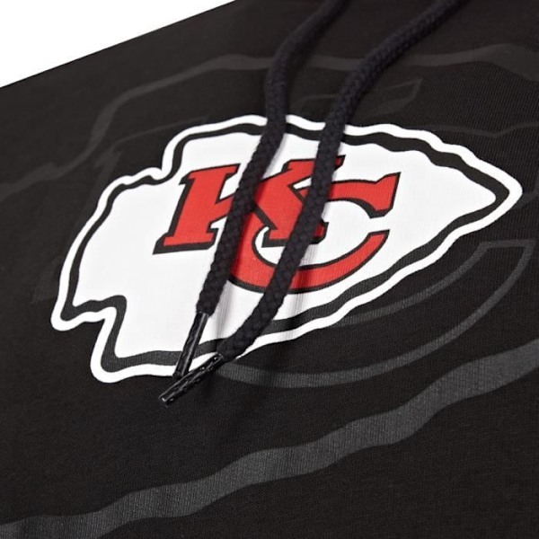 New Era Fleece Hoody - NFL Kansas City Chiefs 2.0 sort - Mand Svart jag