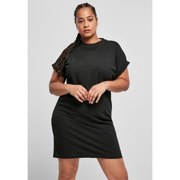 T-shirt klänning - Urban Classics - Dam - Mini sexig - 100% bomull - Rund hals svart/svart jag