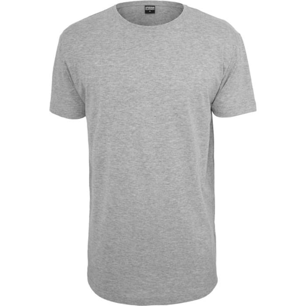 T-shirt Lång - Urban Classics - FORMAD - 100% Bomull - Långa Ärmar - Rund Hals Grå XXL