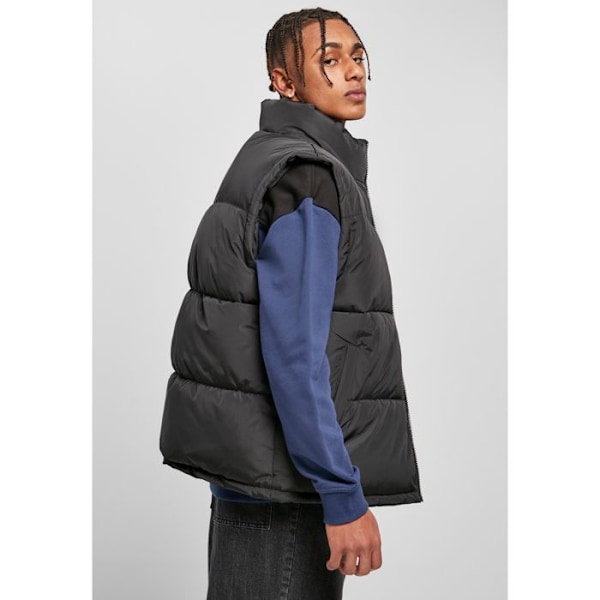 Jakke - Urban Classics - Block Puffer - Sort - Polstring - Høj krave svart/svart S