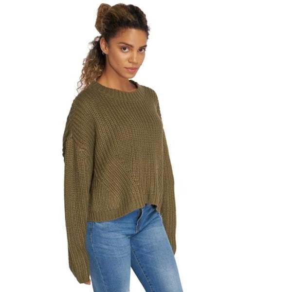 Sweat & Pull Wide Oversize - URBAN CLASSICS - Dame - Oliven - Hætte - Behagelig - XL