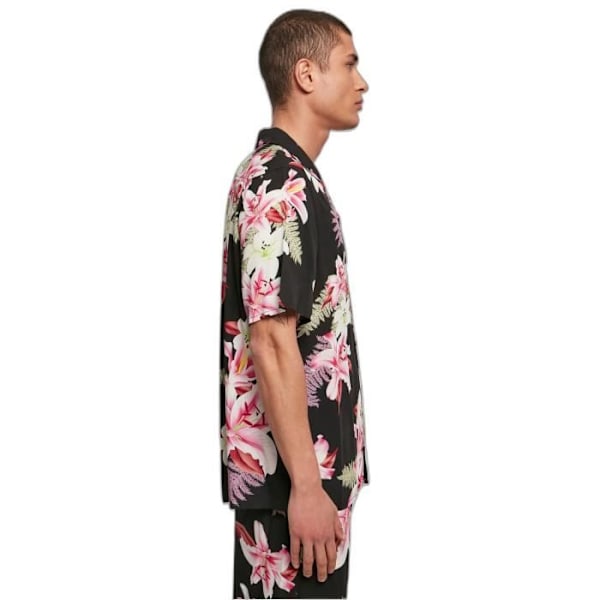 Kemppa Urban Classics Viscose AOP Resort - musta/vaaleanpunainen - M