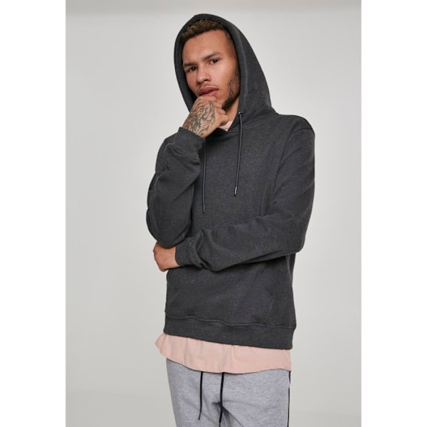 Huvtröja - Urban Classic - Basic Terry - Mörkbrun - Långa ärmar - Känguruficka mörkbrun S