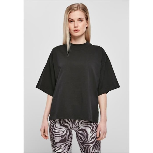 T-paita lyhythihainen naisille Urban Classics Organic Heavy - musta - 4XL sort XXL