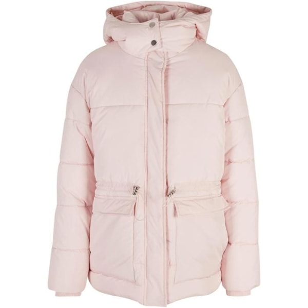 Doudoune dam - Urban Classics - Figursydd - Huva - Sidelommer - Taffeta-foder rosa S
