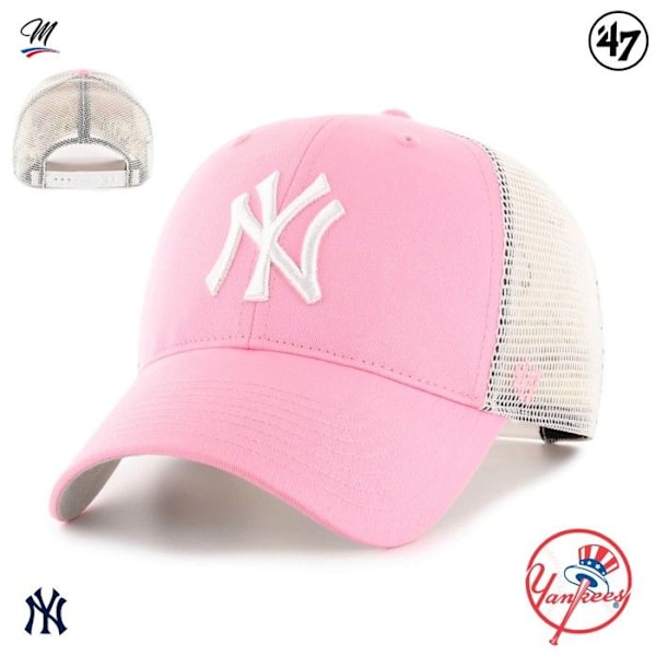 Kasket - 47 MLB - NY Yankees - Branson MVP - Rosa - Bomuld/Polyester - Justerbar Rosa