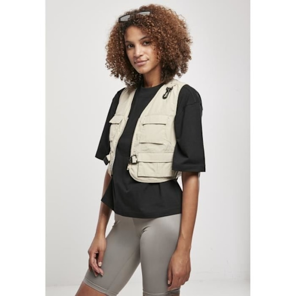Dame jakke - Urban Classics - Crème - Robust nylon - Fire lommer - Regular fit Fløde L