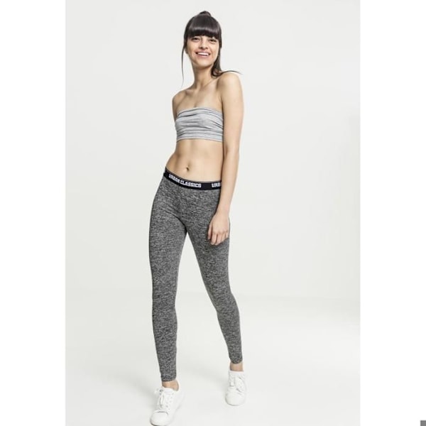 Naisille tarkoitettu bandeau-toppi - Urban Classic - Musta - Ilman olkaimia - Rypytetty - Joustava grå XS