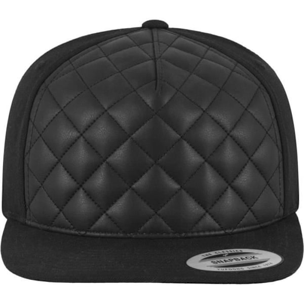 Snapback-lippis - Flexfit - Timanttivuorattu - Musta - 80% akryyli - Yksi koko sort