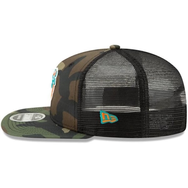 Throwback Miami Dolphins Mesh 9Fifty Snapback-lakki puukamouflage