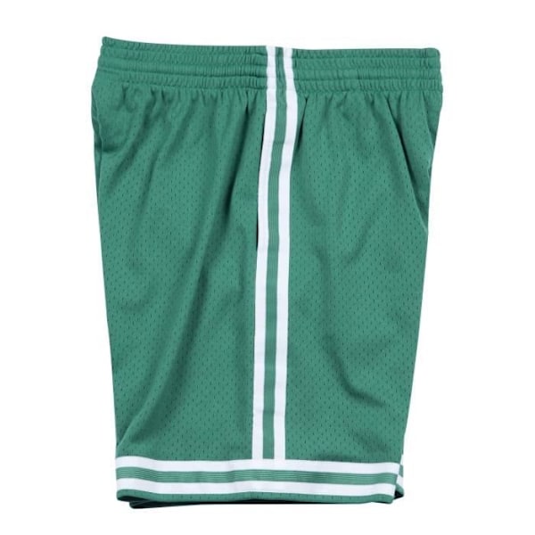 Basketball shorts - M&N - Boston Celtics Road 1985-86 - Hvid - Mand - Åndbar grön keltisk jag